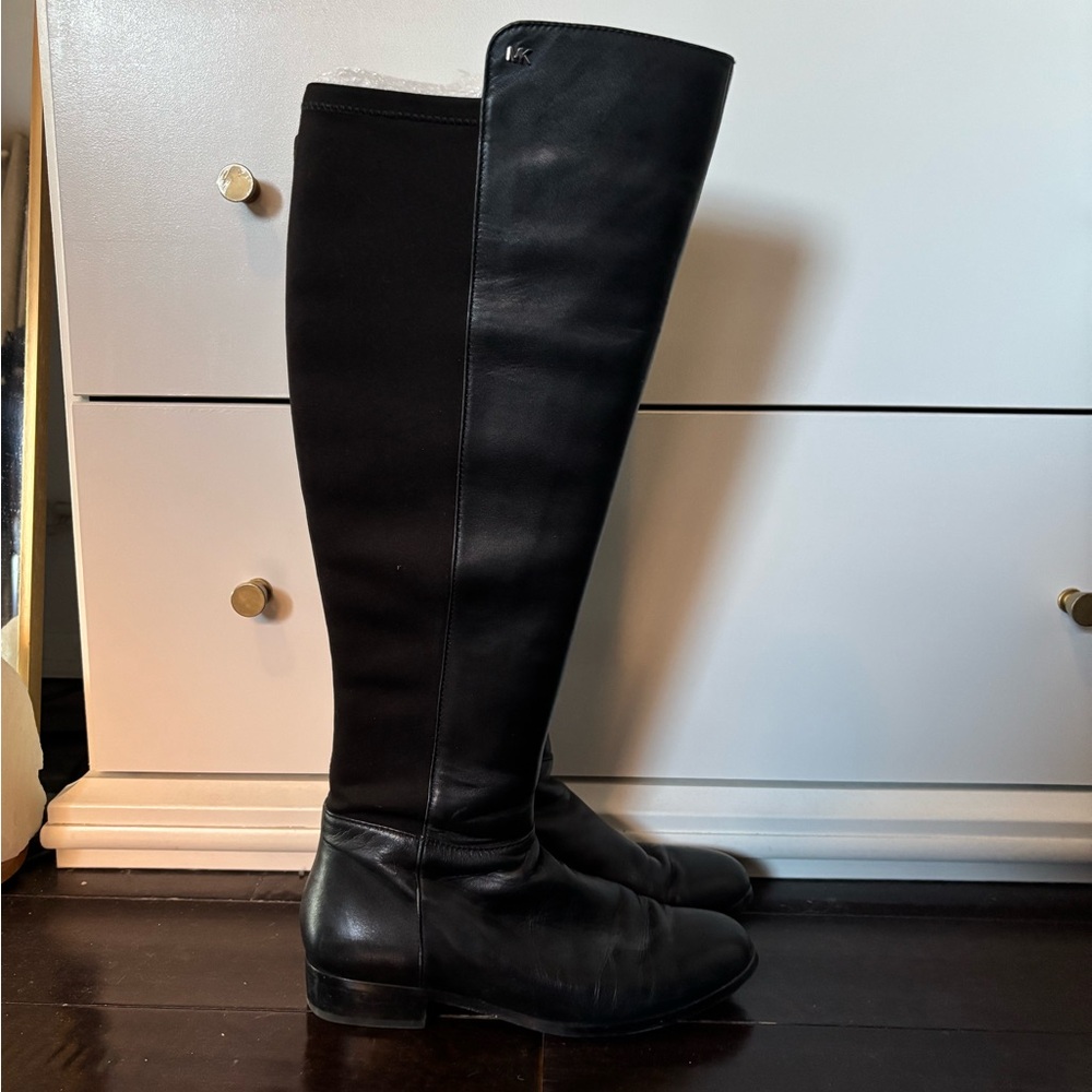Black Leather - Over the Knee Boot